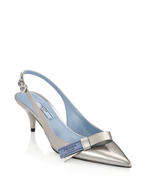 prada kitten heel dupe|Prada slingback heels.